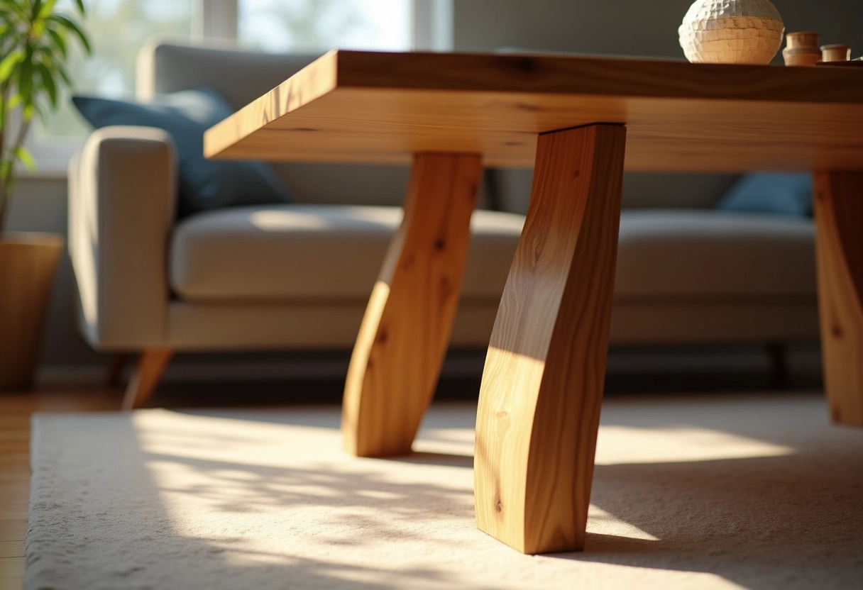 pied de table en bois