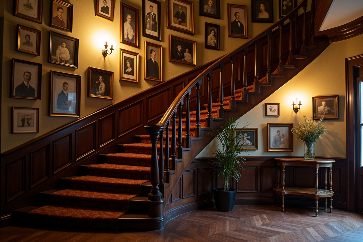 décoration murale escalier