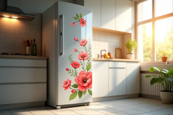 L’art de la métamorphose : embellissez votre frigo avec un sticker pour réfrigérateur