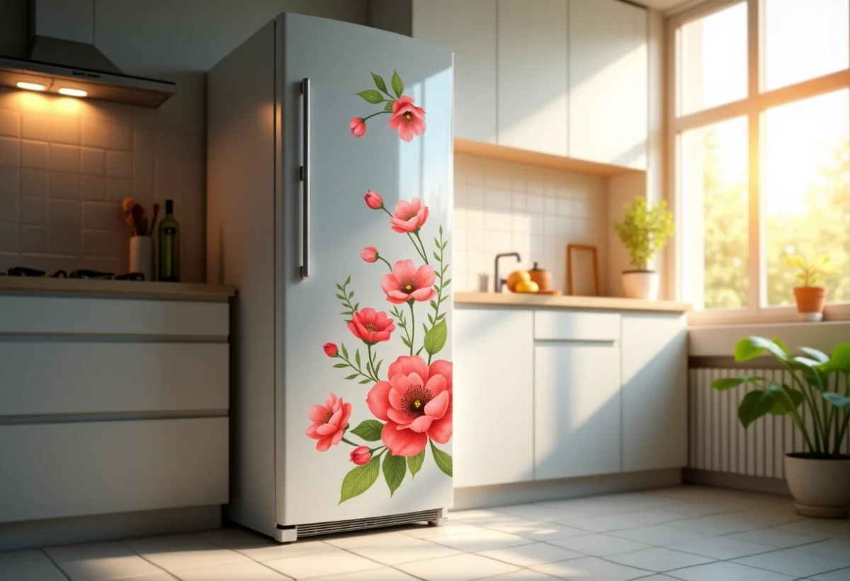 L’art de la métamorphose : embellissez votre frigo avec un sticker pour réfrigérateur